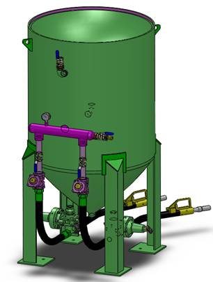 TS-900-2開放式噴砂機(jī) （氣動控制）